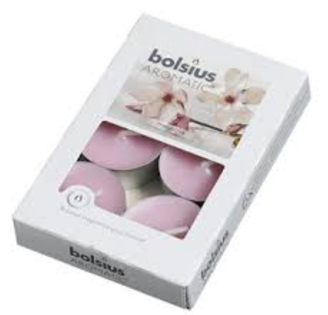 BOLSIUS AROMATIC 30 TEALIGHTS MAGNOLIA (04